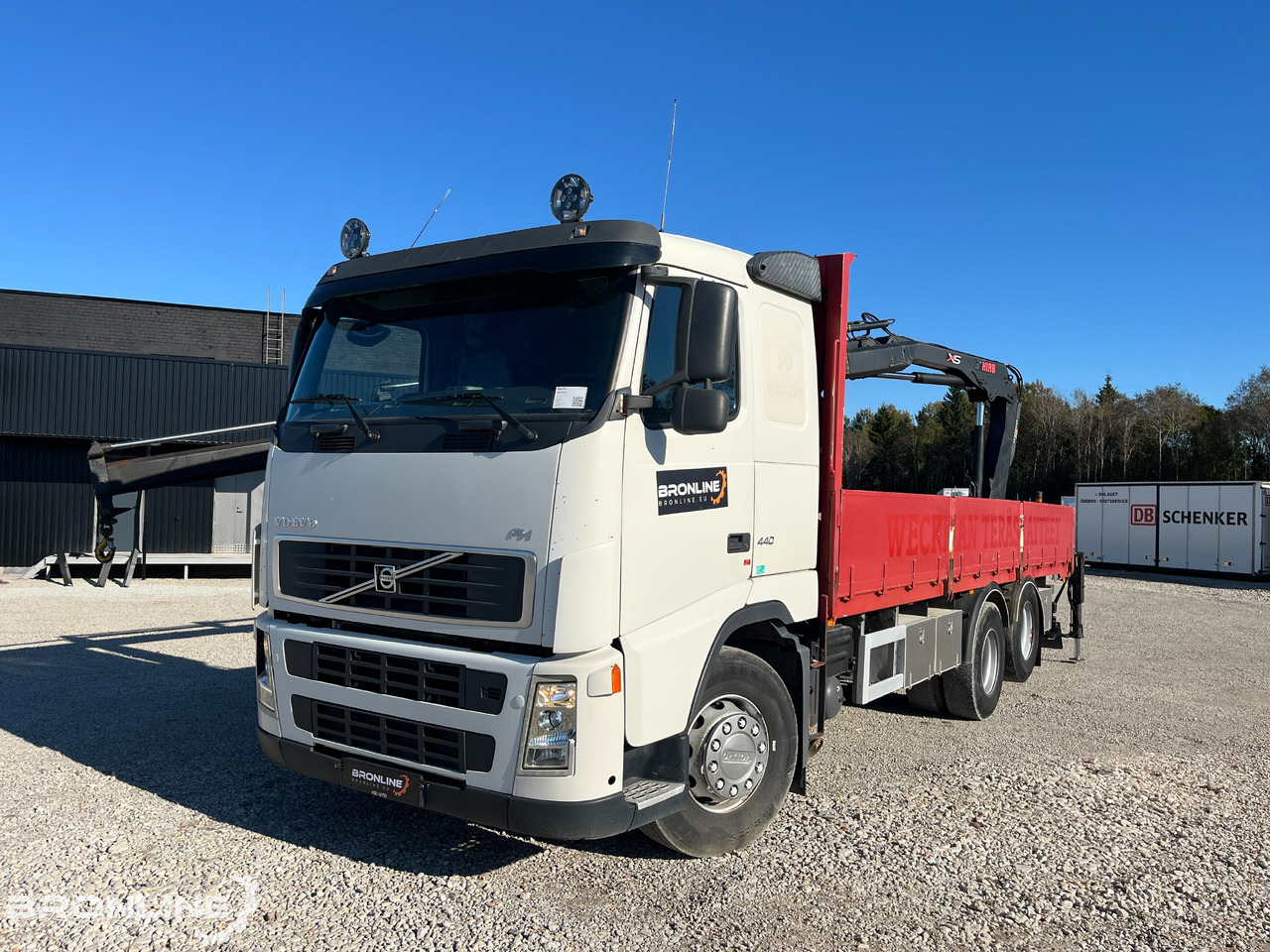 2006 Volvo FH 440 6x2 Flatbed + Crane - Platós teherautó, Darus autó: 3 kép. 2006 Volvo FH 440 6x2 Flatbed + Crane - Platós teherautó, Darus autó: 3 kép.