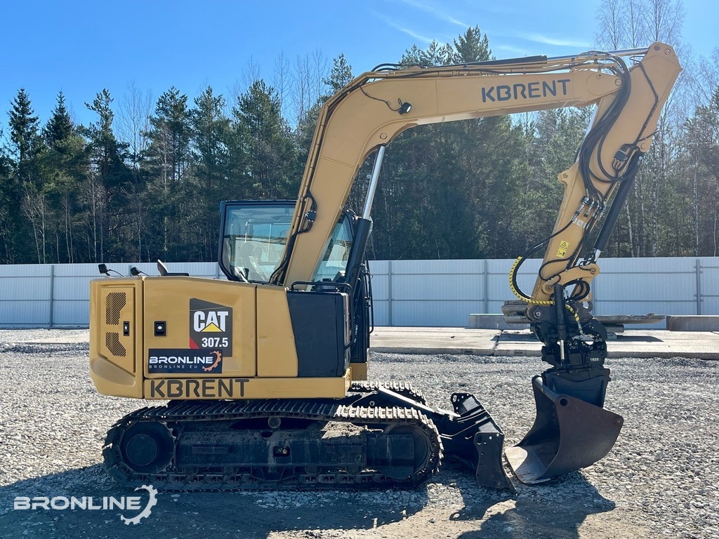 2019 Caterpillar 307.5 ROTOTILT / CENTRAL LUBRICATION / S50 - Lánctalpas kotró: 4 kép. 2019 Caterpillar 307.5 ROTOTILT / CENTRAL LUBRICATION / S50 - Lánctalpas kotró: 4 kép.