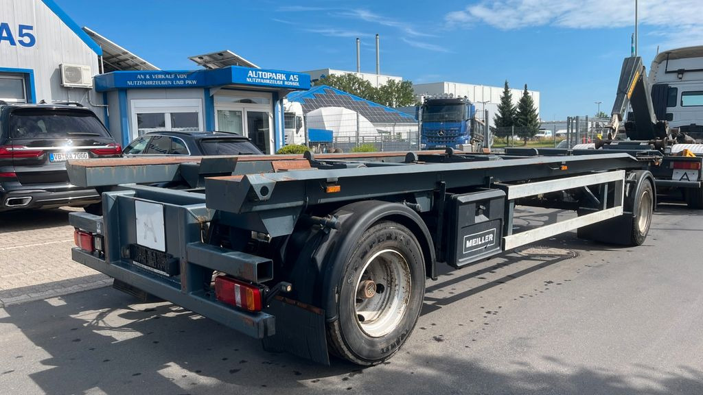 Meiller G18 ZB Abrollanhänger Abroller Anhänger BPW - Multiliftes/ Konténerszállító pótkocsi: 3 kép. Meiller G18 ZB Abrollanhänger Abroller Anhänger BPW - Multiliftes/ Konténerszállító pótkocsi: 3 kép.