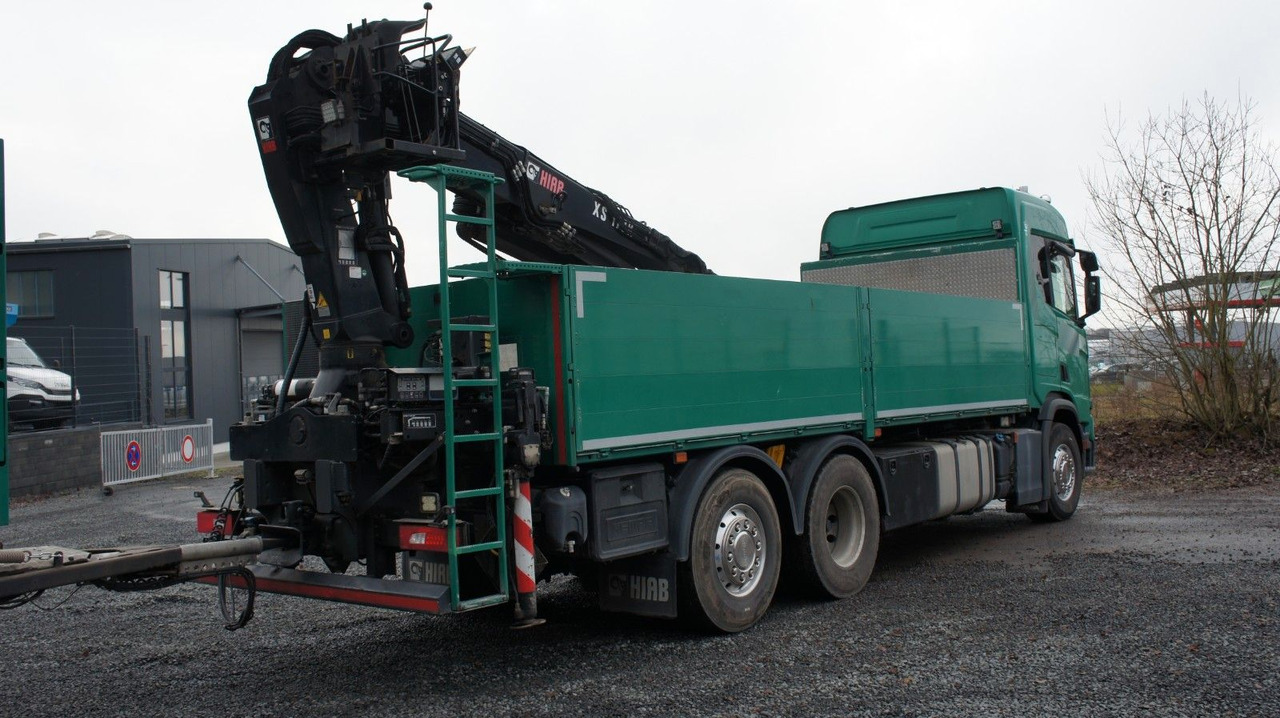 Scania R500 6x2 Baustoffzug Kran HIAB 177 K-2 Pro - Platós teherautó, Darus autó: 4 kép. Scania R500 6x2 Baustoffzug Kran HIAB 177 K-2 Pro - Platós teherautó, Darus autó: 4 kép.