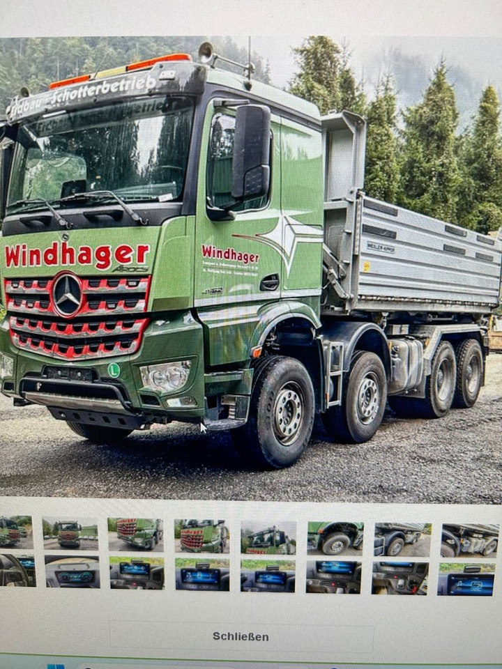 Mercedes-Benz Arocs 4152 8x4 BB Meiller Special Kipper - Billenőplatós teherautó: 1 kép. Mercedes-Benz Arocs 4152 8x4 BB Meiller Special Kipper - Billenőplatós teherautó: 1 kép.