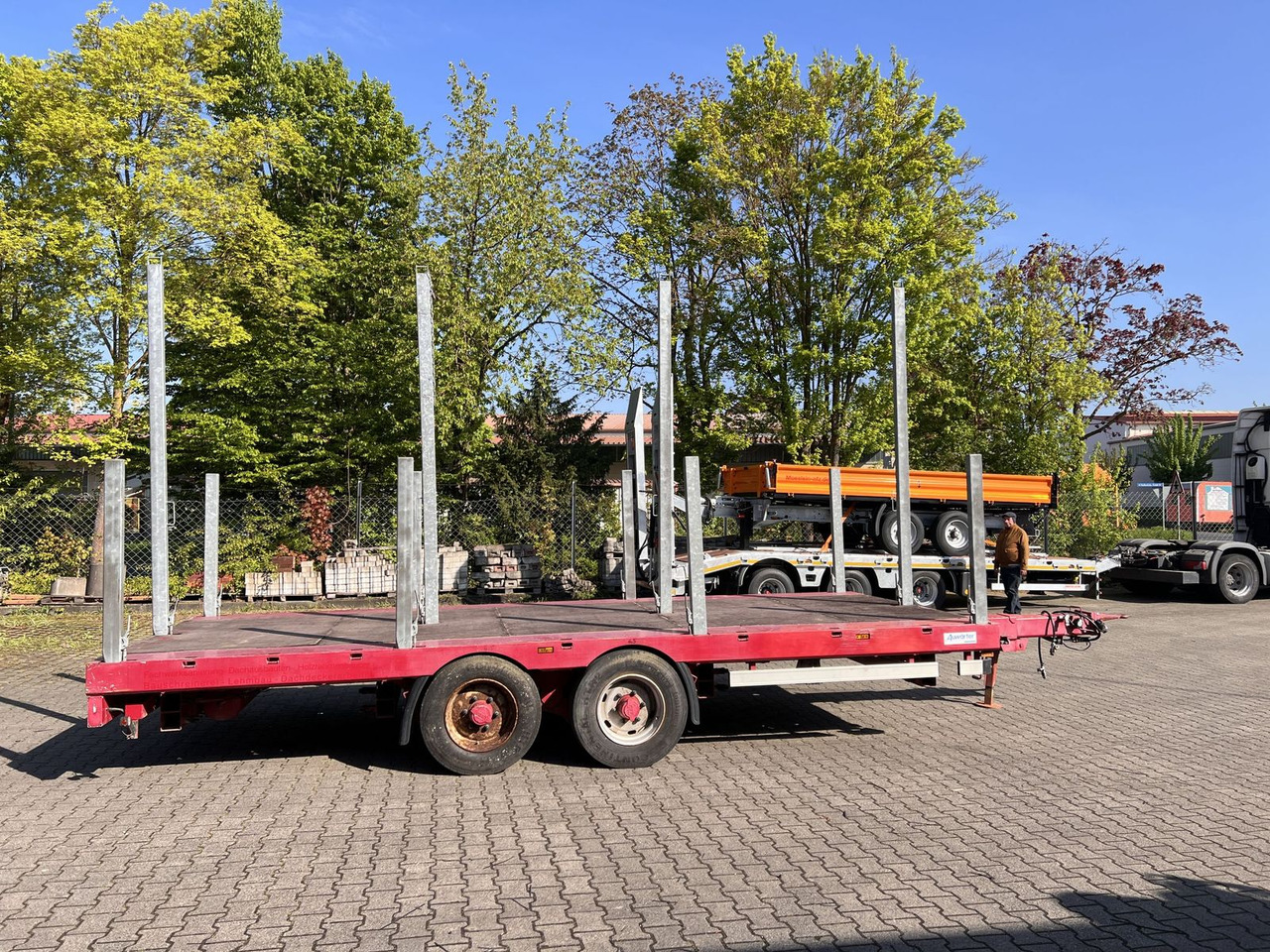 Auwärter Tandempritsche, ausziehbar, wenig Benutzt - Platós pótkocsi: 5 kép. Auwärter Tandempritsche, ausziehbar, wenig Benutzt - Platós pótkocsi: 5 kép.