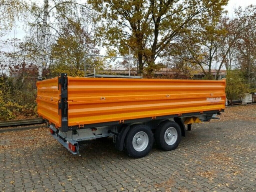 Möslein 13 t Tandem Kipper Tiefladermit Bordwand- Aufsa - Pótkocsi billenőplatós: 3 kép. Möslein 13 t Tandem Kipper Tiefladermit Bordwand- Aufsa - Pótkocsi billenőplatós: 3 kép.