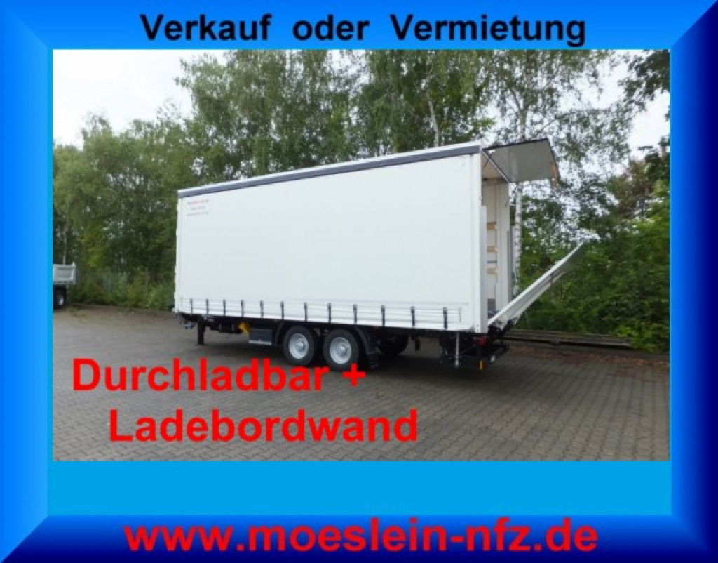 Möslein TPS 11 DL 7,30 neuer Planenanhänger, Ladebordwand + Durchladbar - Ponyvás pótkocsi: 1 kép. Möslein TPS 11 DL 7,30 neuer Planenanhänger, Ladebordwand + Durchladbar - Ponyvás pótkocsi: 1 kép.
