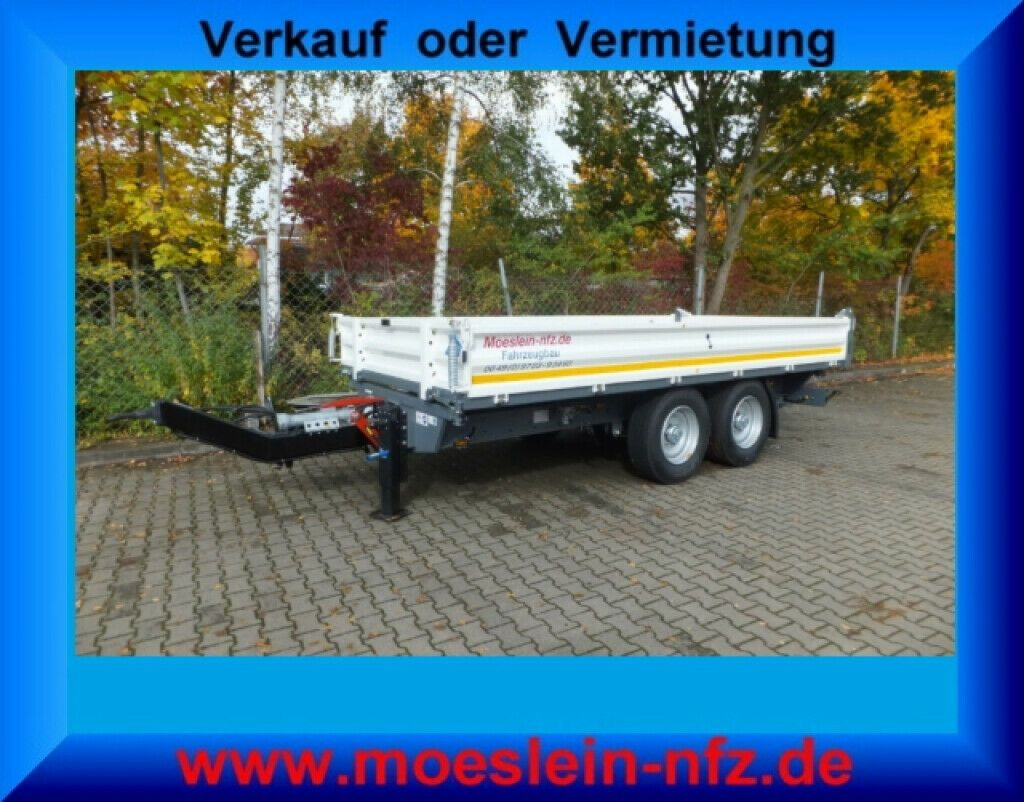 Möslein neuer Tandem 3- Seitenkipper-- Neufahrzeug -- - Pótkocsi billenőplatós: 1 kép. Möslein neuer Tandem 3- Seitenkipper-- Neufahrzeug -- - Pótkocsi billenőplatós: 1 kép.