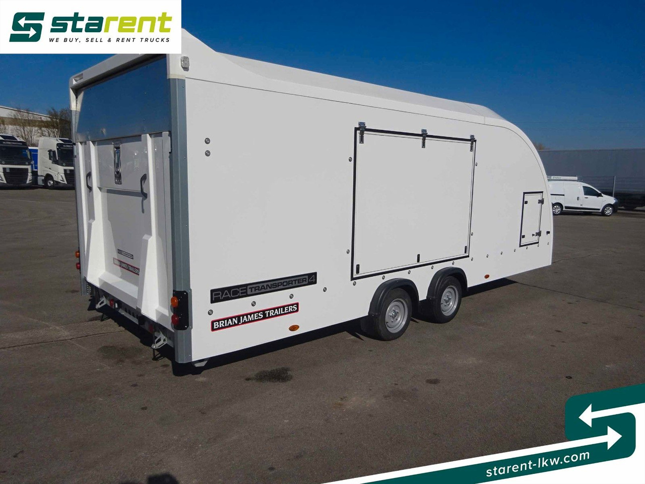Brian James Race Transporter 4, Seilwinde, Kippfunktion - Pótkocsi autószállító: 5 kép. Brian James Race Transporter 4, Seilwinde, Kippfunktion - Pótkocsi autószállító: 5 kép.
