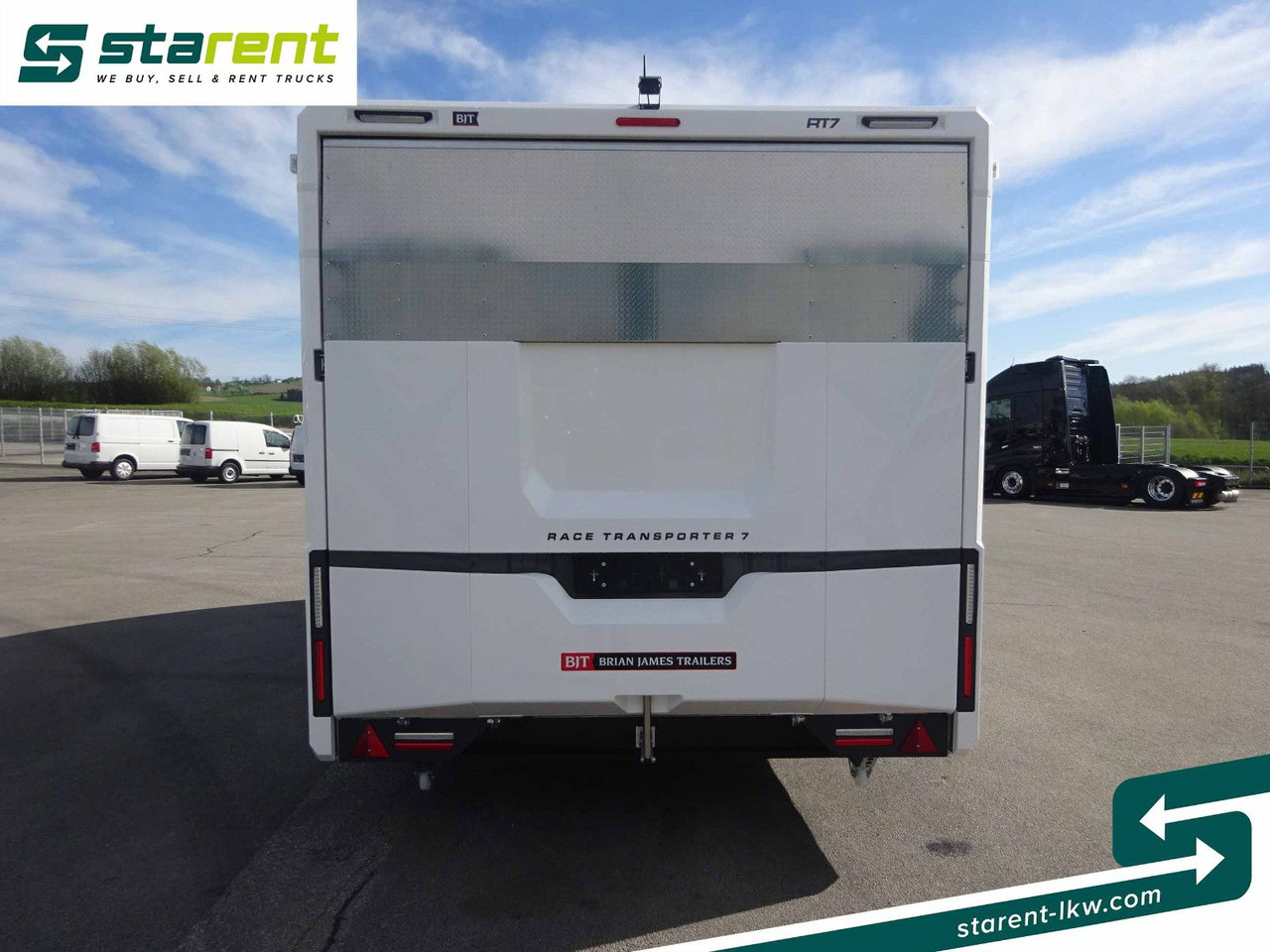 Pótkocsi autószállító Brian James Trailers Race Transporter 7, Seilwinde: 6 kép.