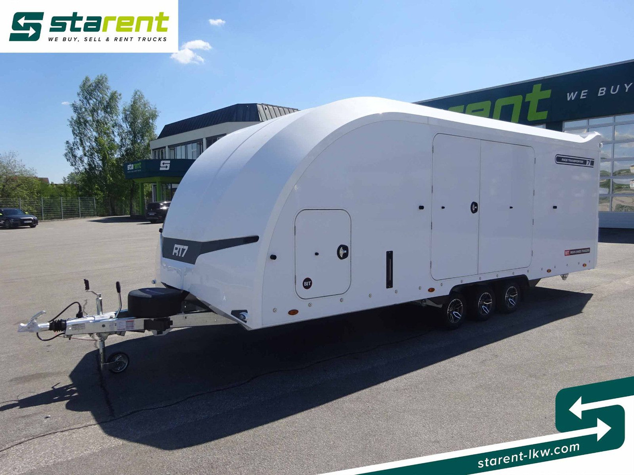 Brian James Trailers Race Transporter 7, Seilwinde - Pótkocsi autószállító: 1 kép. Brian James Trailers Race Transporter 7, Seilwinde - Pótkocsi autószállító: 1 kép.