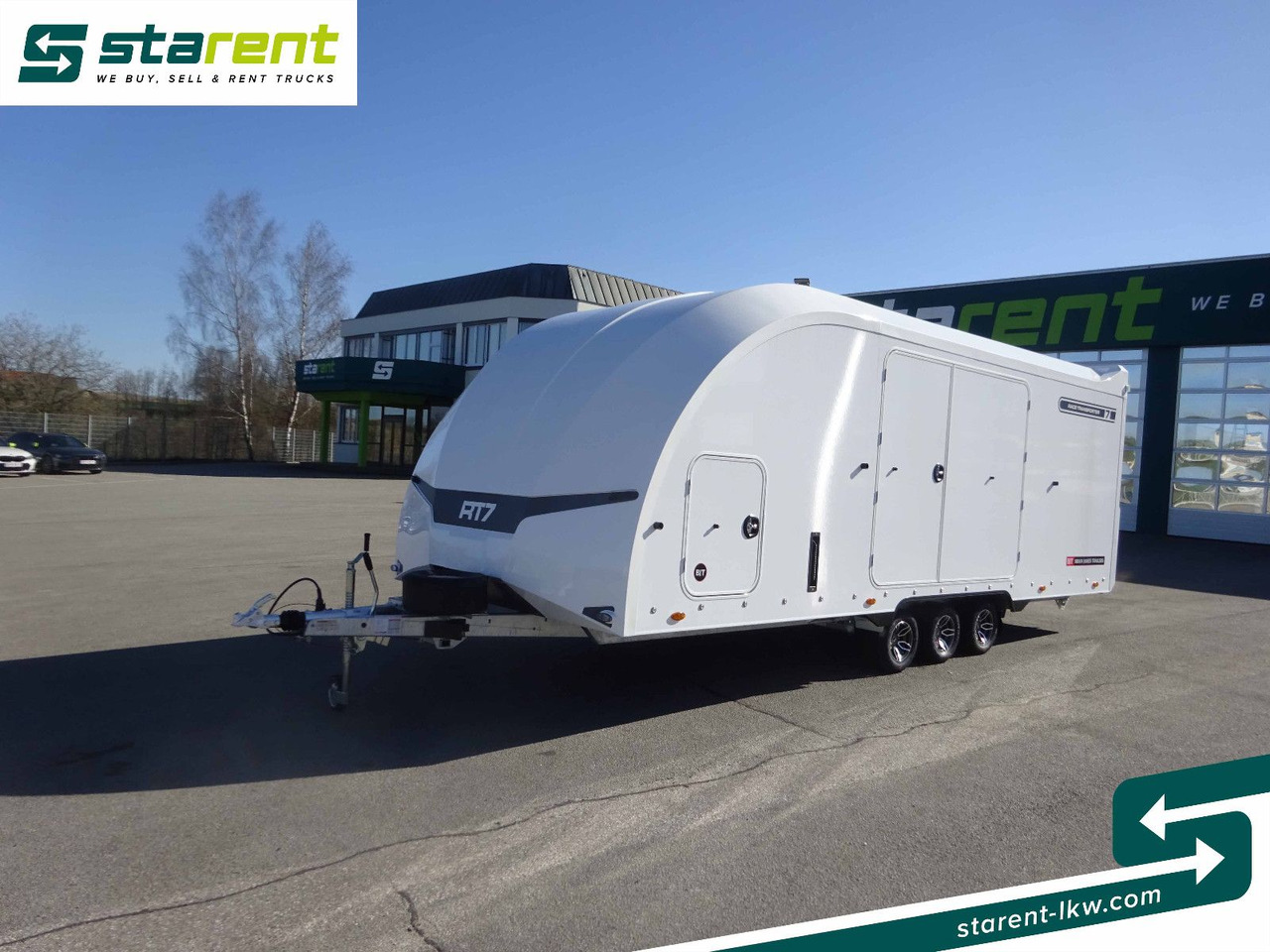 Brian James Trailers Race Transporter 7, Seilwinde - Pótkocsi autószállító: 1 kép. Brian James Trailers Race Transporter 7, Seilwinde - Pótkocsi autószállító: 1 kép.