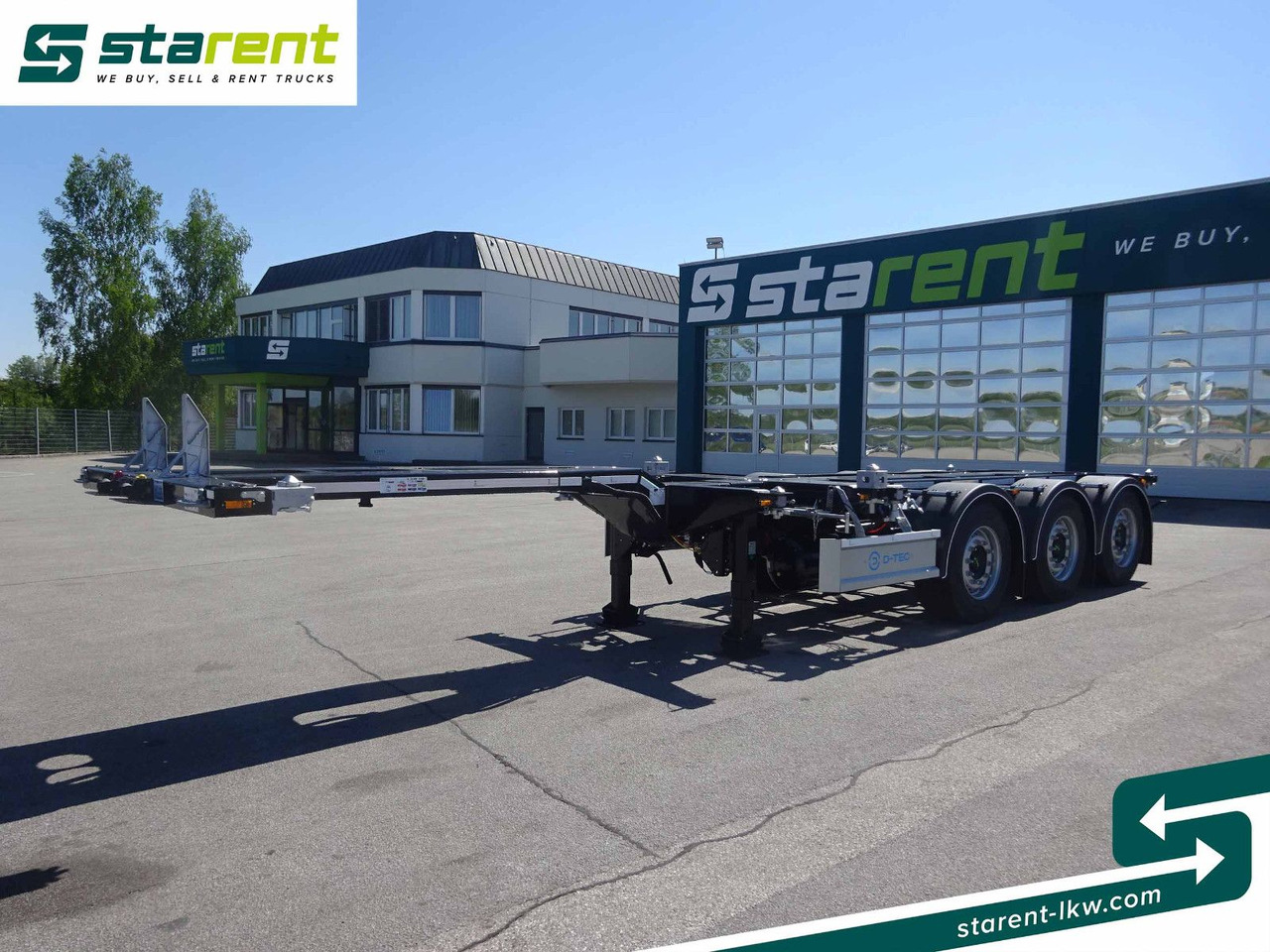 D-TEC Flexitrailer LS Containerchassis ADR, Liftachse - Félpótkocsi cserefelépítményes: 1 kép. D-TEC Flexitrailer LS Containerchassis ADR, Liftachse - Félpótkocsi cserefelépítményes: 1 kép.
