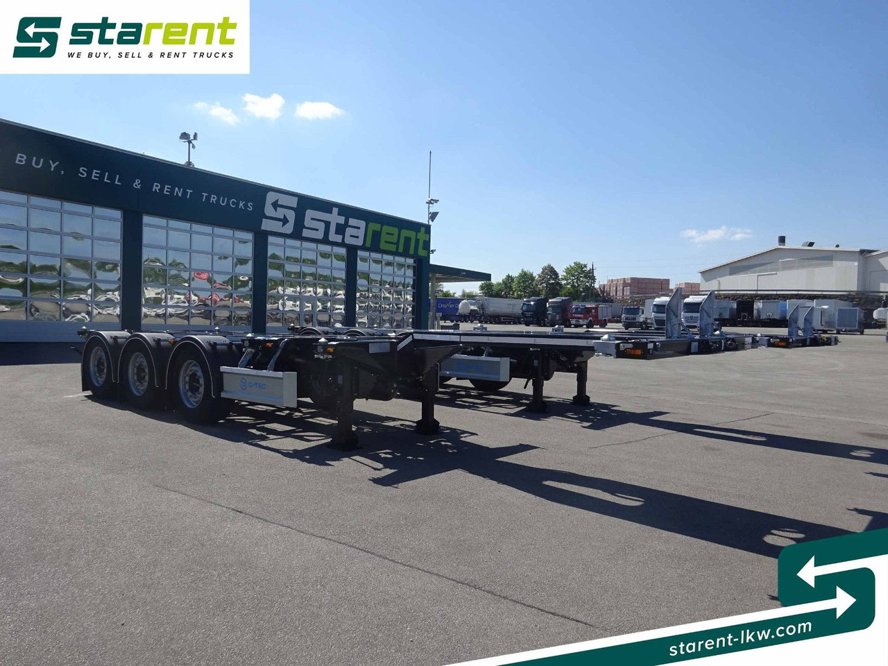 D-TEC Flexitrailer LS Containerchassis ADR, Liftachse - Félpótkocsi cserefelépítményes: 3 kép. D-TEC Flexitrailer LS Containerchassis ADR, Liftachse - Félpótkocsi cserefelépítményes: 3 kép.
