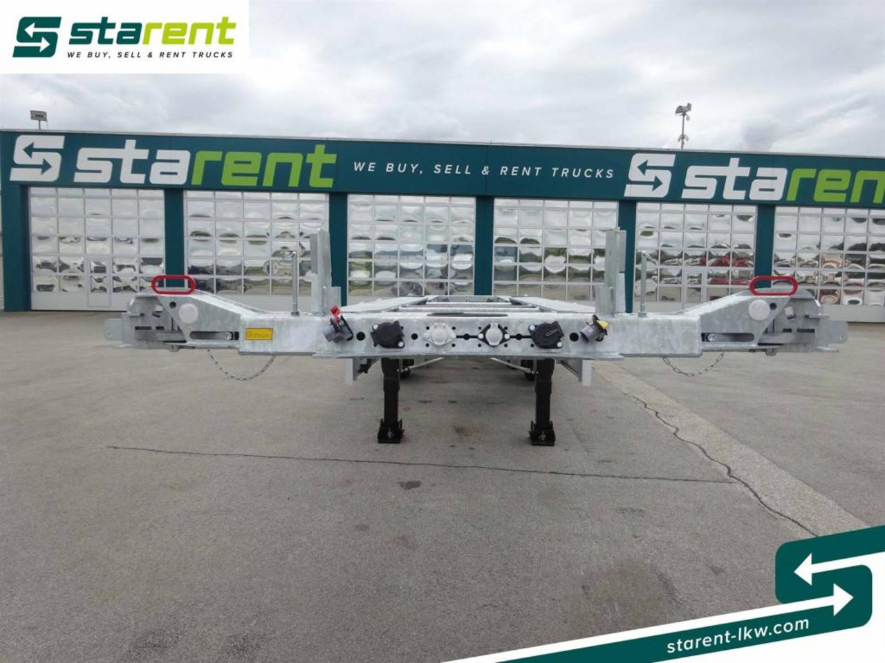 Fliegl Containerchassis ADR 1x20/2x20/1x30/1x40/1x45 - Félpótkocsi alváz: 2 kép. Fliegl Containerchassis ADR 1x20/2x20/1x30/1x40/1x45 - Félpótkocsi alváz: 2 kép.