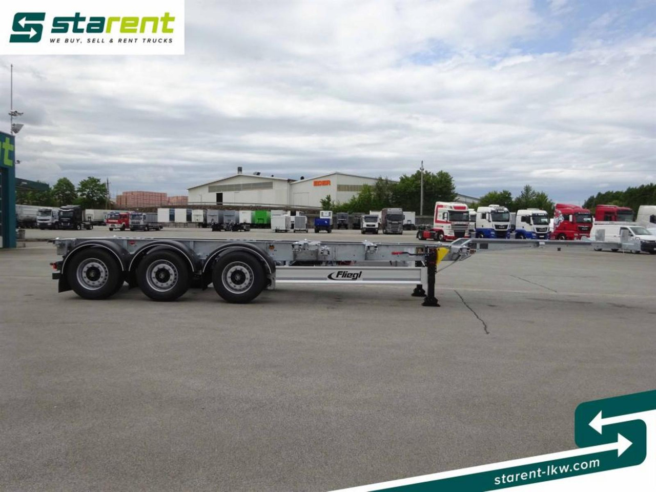 Fliegl Containerchassis ADR 1x20/2x20/1x30/1x40/1x45 - Félpótkocsi alváz: 4 kép. Fliegl Containerchassis ADR 1x20/2x20/1x30/1x40/1x45 - Félpótkocsi alváz: 4 kép.