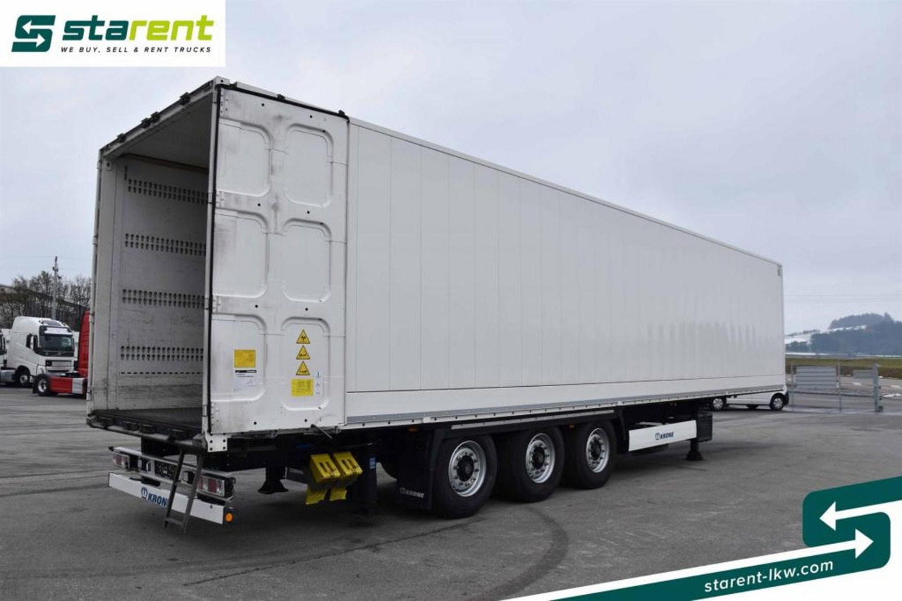Félpótkocsi dobozos Krone Kleider- Trockenfrachtkoffer Wabco BPW 153.757km: 10 kép.