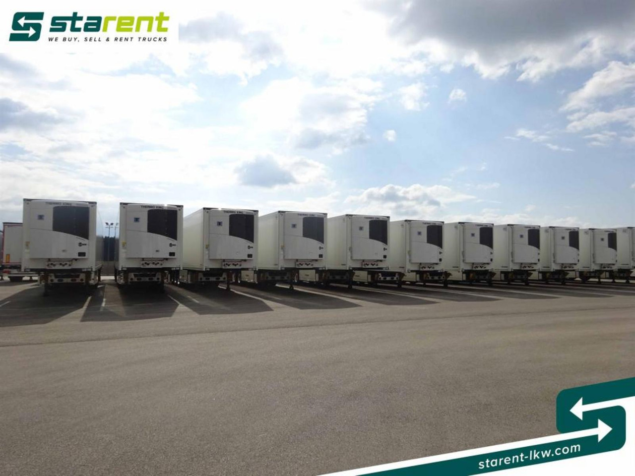 Krone Thermo King SLXi300 Alu Doppel Blumenbreit Lift-A - Félpótkocsi hűtős: 2 kép. Krone Thermo King SLXi300 Alu Doppel Blumenbreit Lift-A - Félpótkocsi hűtős: 2 kép.