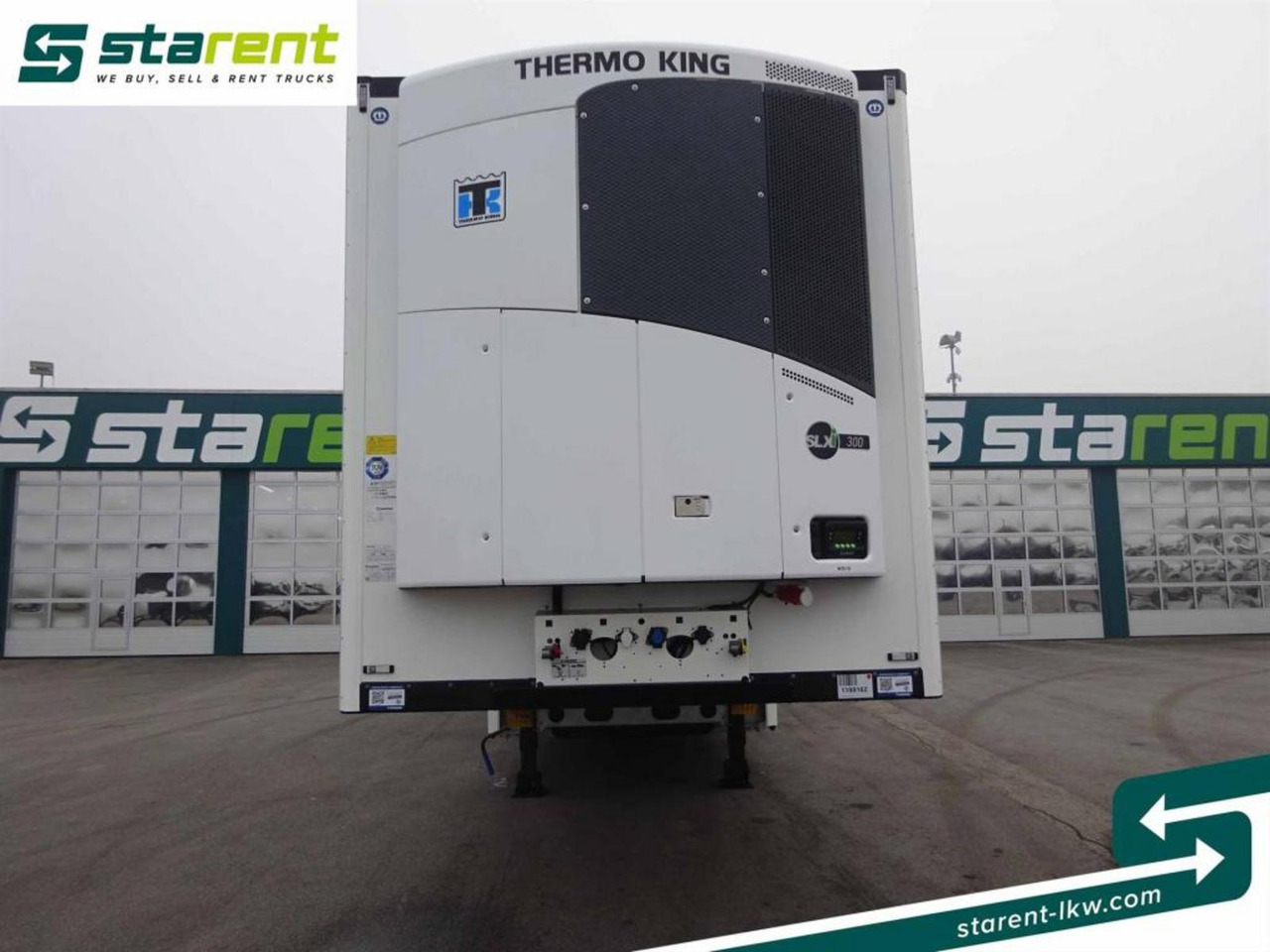 Krone Thermo King SLXi300 Alu Doppel Blumenbreit Lift-A - Félpótkocsi hűtős: 2 kép. Krone Thermo King SLXi300 Alu Doppel Blumenbreit Lift-A - Félpótkocsi hűtős: 2 kép.