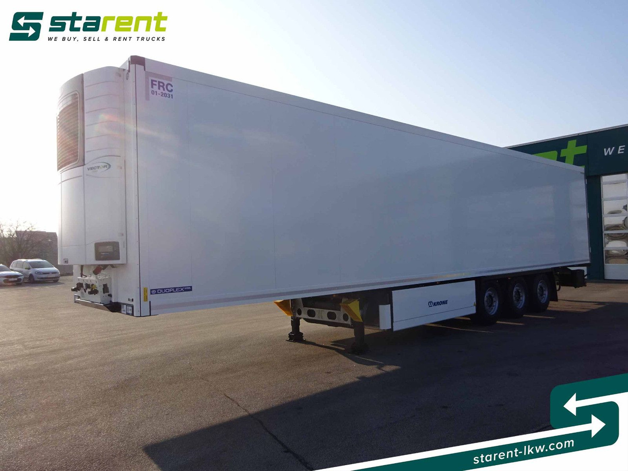 Krone Thermotrailer Carrier Vector 1550, Zurrleisten - Félpótkocsi hűtős: 1 kép. Krone Thermotrailer Carrier Vector 1550, Zurrleisten - Félpótkocsi hűtős: 1 kép.