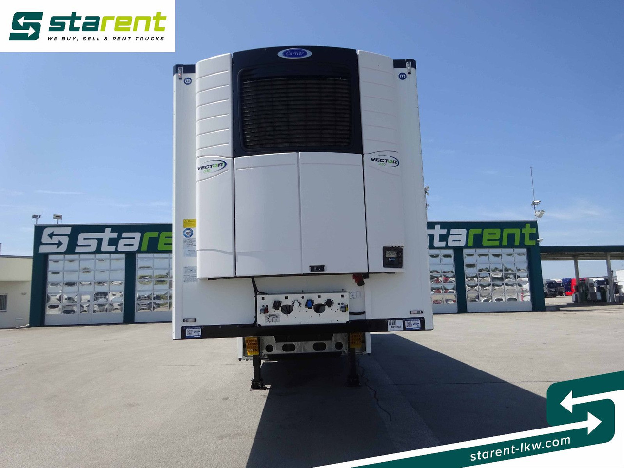 Krone Thermotrailer Carrier Vector 1550, Zurrleisten - Félpótkocsi hűtős: 2 kép. Krone Thermotrailer Carrier Vector 1550, Zurrleisten - Félpótkocsi hűtős: 2 kép.