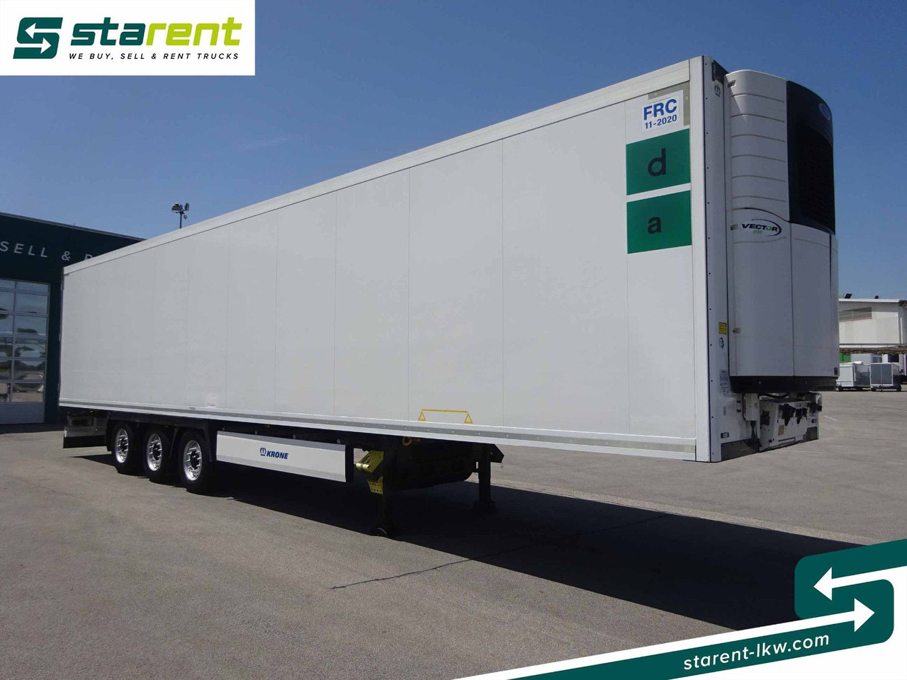 Krone Thermotrailer, Carrier Vector 1950, Doppelstock - Félpótkocsi hűtős: 3 kép. Krone Thermotrailer, Carrier Vector 1950, Doppelstock - Félpótkocsi hűtős: 3 kép.