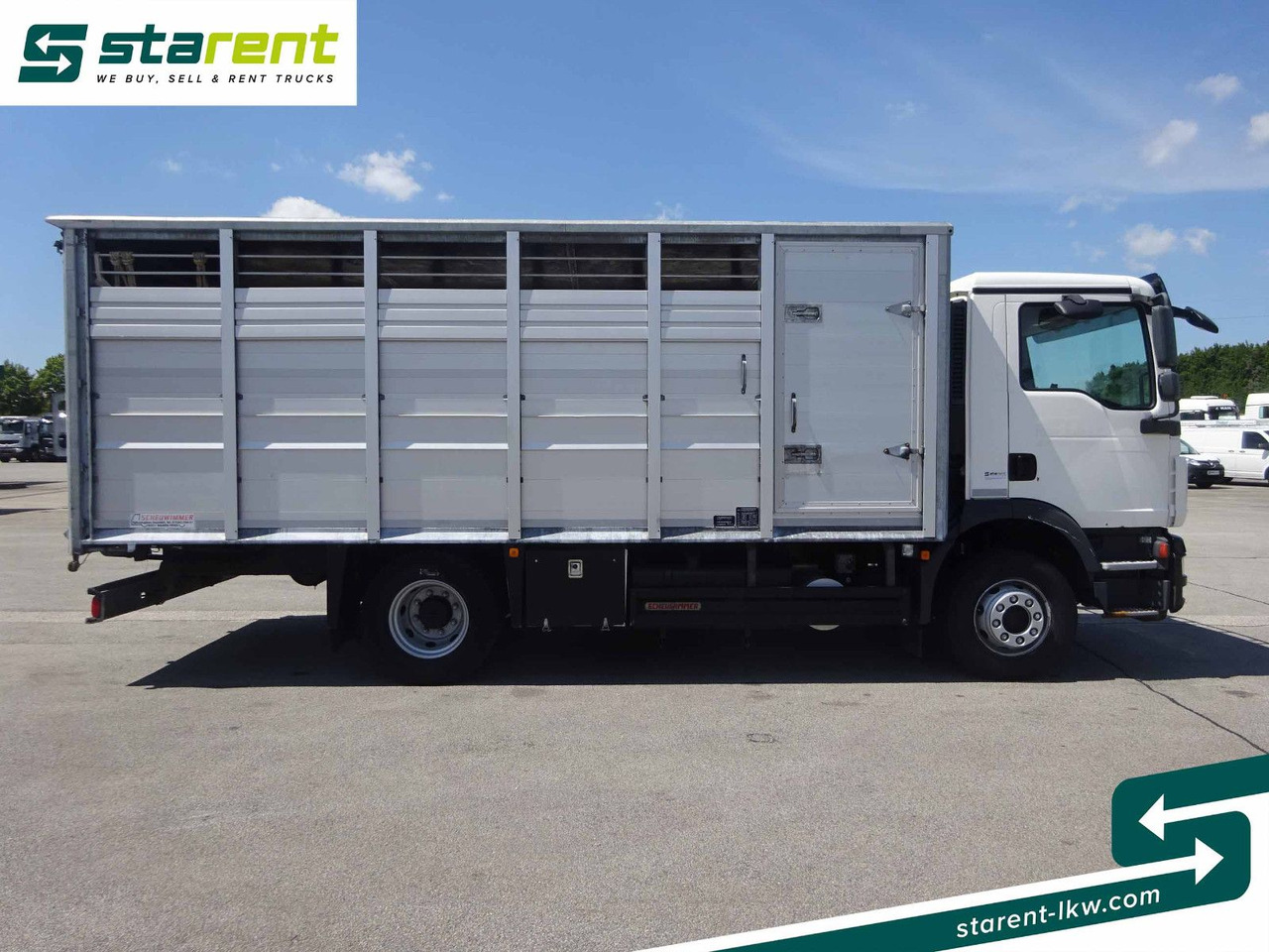 MAN TGM 15.290 Viehtransporter, Scheuwimmer Aufbau - Lószállító kamion: 4 kép. MAN TGM 15.290 Viehtransporter, Scheuwimmer Aufbau - Lószállító kamion: 4 kép.