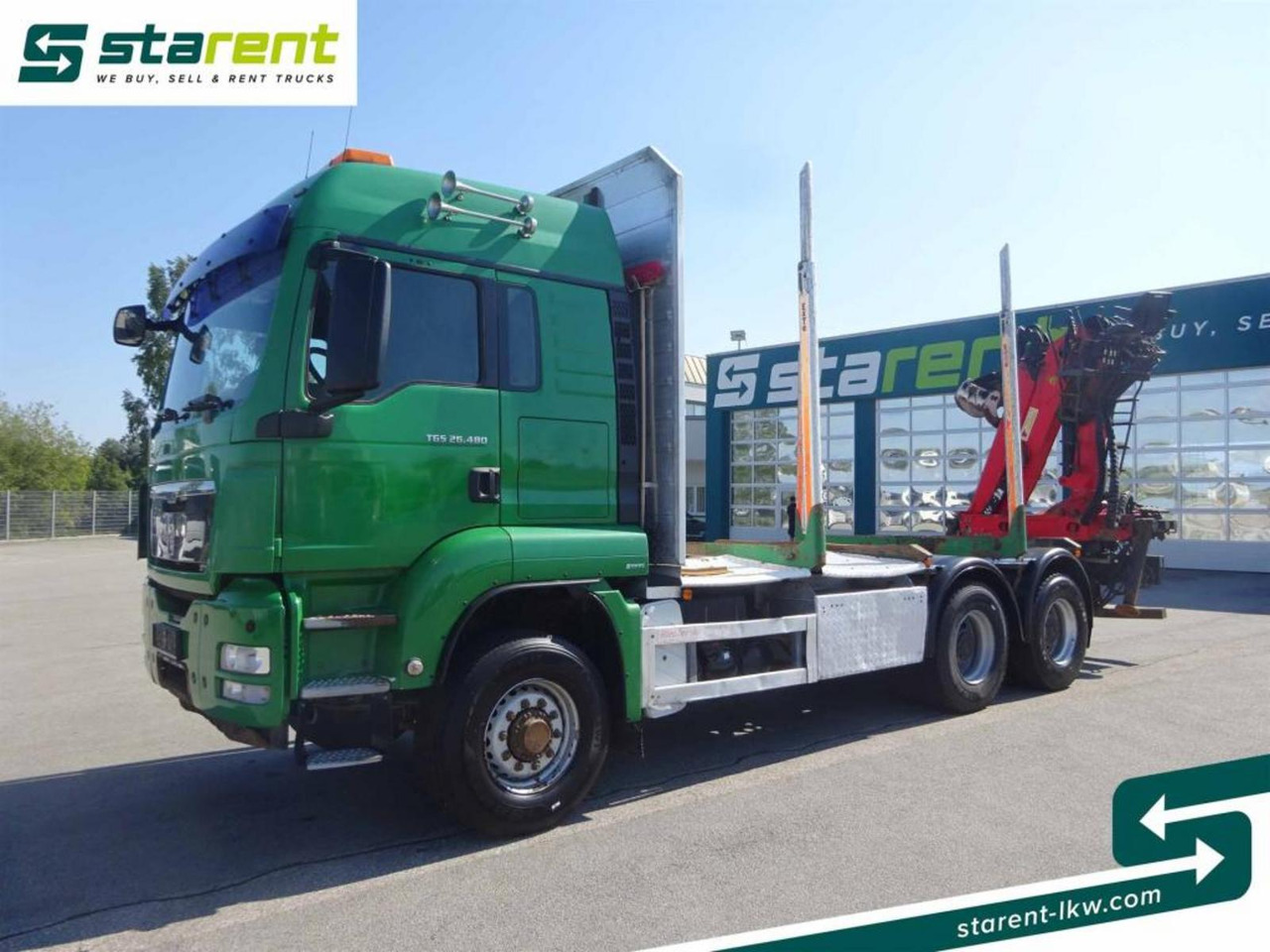MAN TGS 26.480 6x6 Holzaufbau mit Kran, Palfinger 120Z - Rönkszállító teherautó: 1 kép. MAN TGS 26.480 6x6 Holzaufbau mit Kran, Palfinger 120Z - Rönkszállító teherautó: 1 kép.