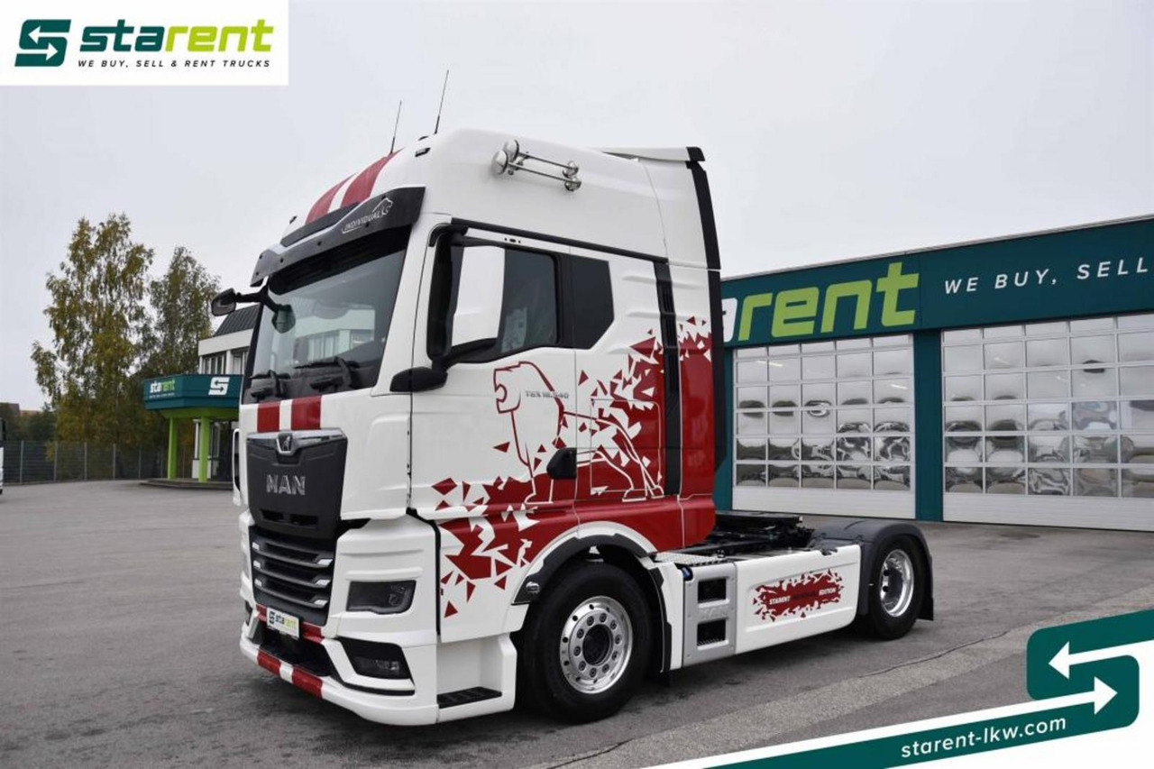 MAN TGX 18.540 LL GX-Fahrerhaus Retarder Vollluftfed. - Nyergesvontató: 1 kép. MAN TGX 18.540 LL GX-Fahrerhaus Retarder Vollluftfed. - Nyergesvontató: 1 kép.