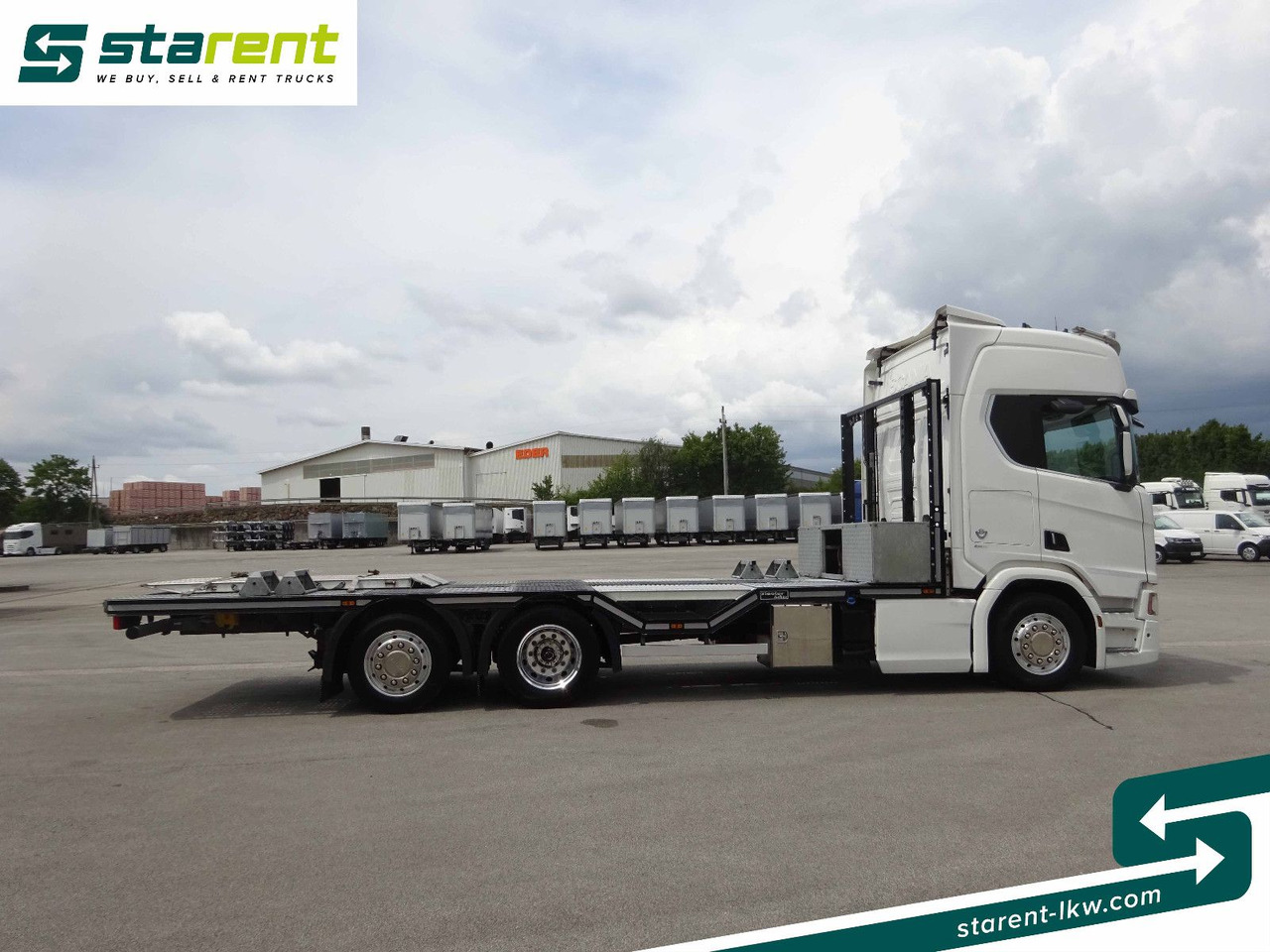 Scania R770 V8 Fahrzeugtransporter, Retarder, Seilwinde - Platós teherautó: 4 kép. Scania R770 V8 Fahrzeugtransporter, Retarder, Seilwinde - Platós teherautó: 4 kép.