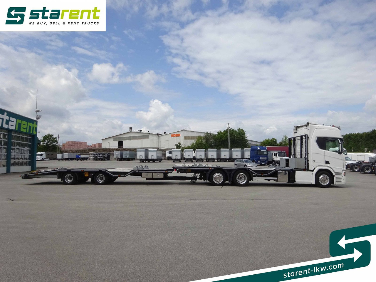 Scania R770 V8 Fahrzeugtransporter + Ziegler Anhänger - Vontató: 4 kép. Scania R770 V8 Fahrzeugtransporter + Ziegler Anhänger - Vontató: 4 kép.