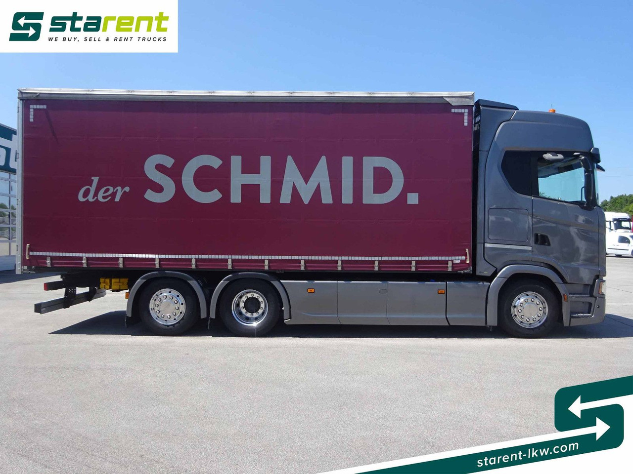 Scania S500 Planen Aufbau Schwarzmüller 6x2, Standklima - Ponyvás teherautó: 4 kép. Scania S500 Planen Aufbau Schwarzmüller 6x2, Standklima - Ponyvás teherautó: 4 kép.
