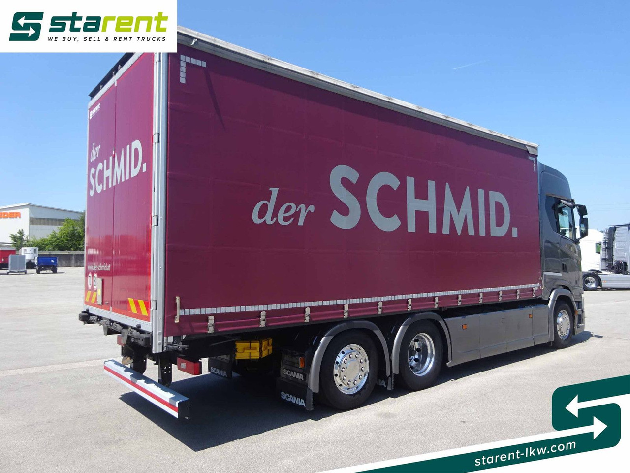 Scania S500 Planen Aufbau Schwarzmüller 6x2, Standklima - Ponyvás teherautó: 5 kép. Scania S500 Planen Aufbau Schwarzmüller 6x2, Standklima - Ponyvás teherautó: 5 kép.