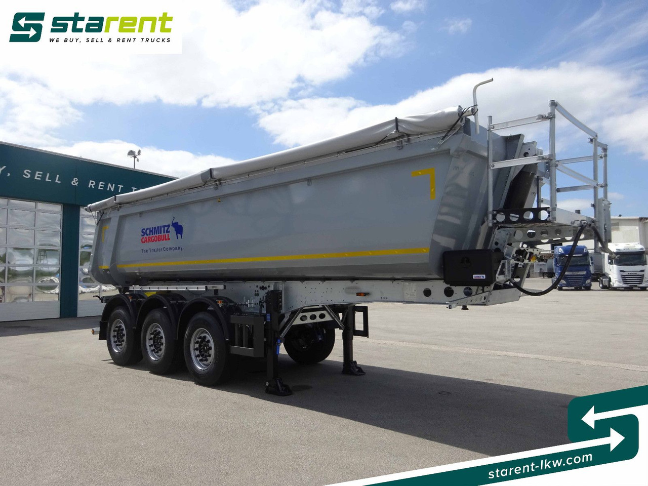 Schmitz Cargobull 3-Achs Kipper, 24m³, Liftachse - Félpótkocsi billenőplatós: 3 kép. Schmitz Cargobull 3-Achs Kipper, 24m³, Liftachse - Félpótkocsi billenőplatós: 3 kép.