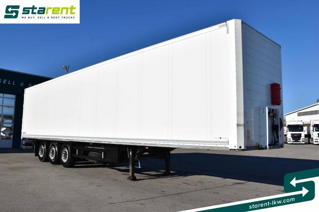 Schmitz Trockenfrachtkoffer Liftachse 3x Zurrleisten - Félpótkocsi dobozos: 3 kép. Schmitz Trockenfrachtkoffer Liftachse 3x Zurrleisten - Félpótkocsi dobozos: 3 kép.