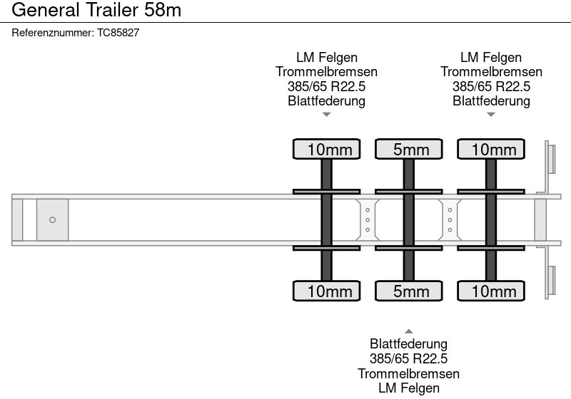 General Trailer 58m - Félpótkocsi billenőplatós: 5 kép. General Trailer 58m - Félpótkocsi billenőplatós: 5 kép.