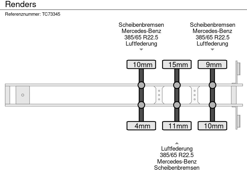 Ponyvás félpótkocsi Renders: 12 kép.