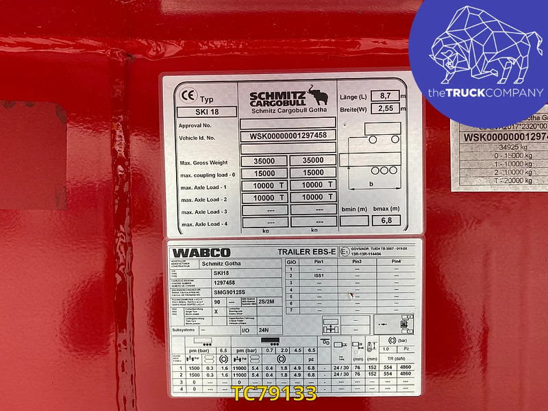 Félpótkocsi billenőplatós Schmitz Cargobull: 8 kép.