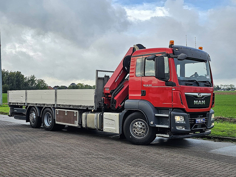 MAN 26.320 TGS 6X2-4 HMF 2820 K6 - Platós teherautó, Darus autó: 5 kép. MAN 26.320 TGS 6X2-4 HMF 2820 K6 - Platós teherautó, Darus autó: 5 kép.