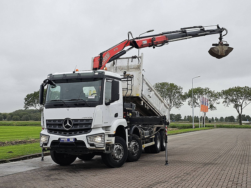 Mercedes-Benz AROCS 3243 FASSI F175A023 - Billenőplatós teherautó, Darus autó: 2 kép. Mercedes-Benz AROCS 3243 FASSI F175A023 - Billenőplatós teherautó, Darus autó: 2 kép.