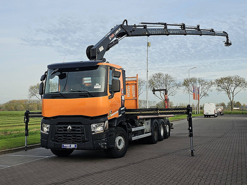 Renault C 430 HIAB 228 E5 - Platós teherautó, Darus autó: 2 kép. Renault C 430 HIAB 228 E5 - Platós teherautó, Darus autó: 2 kép.