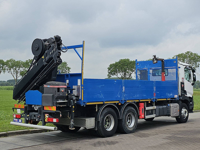 Renault K 430 HIAB 188ES4 - Platós teherautó, Darus autó: 3 kép. Renault K 430 HIAB 188ES4 - Platós teherautó, Darus autó: 3 kép.