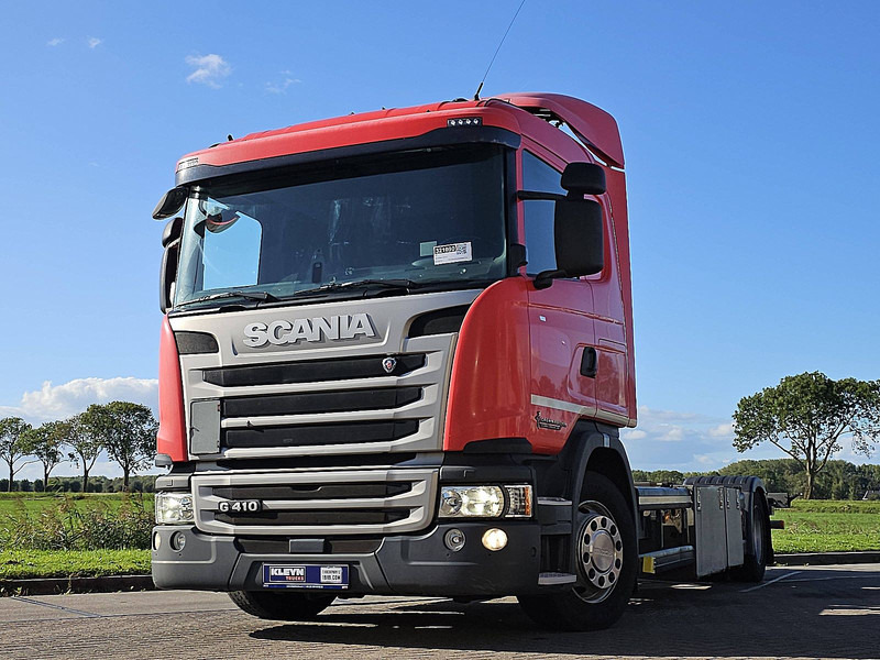 Scania G410 4X2 RETARDER WB550 - Cserefelépítményes teherautó: 1 kép. Scania G410 4X2 RETARDER WB550 - Cserefelépítményes teherautó: 1 kép.