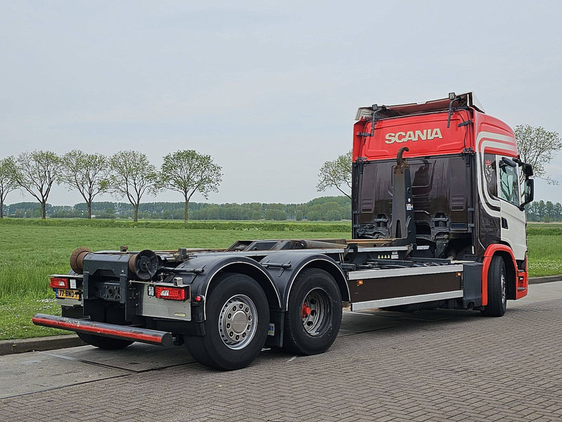 Scania G450 6X2 NB VDL HOOKLIFT - Horgos rakodó teherautó: 3 kép. Scania G450 6X2 NB VDL HOOKLIFT - Horgos rakodó teherautó: 3 kép.