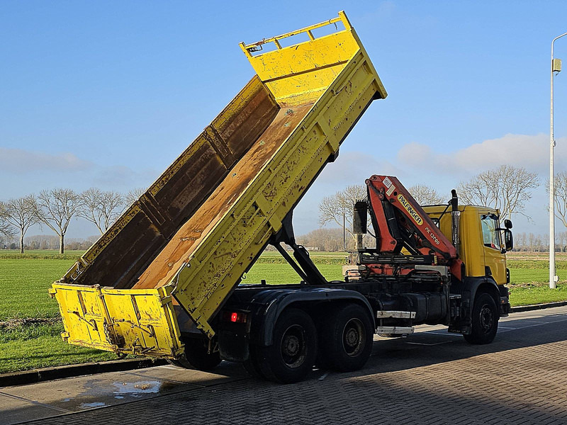 Scania P114.380 6X4 PALFINGER - Billenőplatós teherautó, Darus autó: 3 kép. Scania P114.380 6X4 PALFINGER - Billenőplatós teherautó, Darus autó: 3 kép.