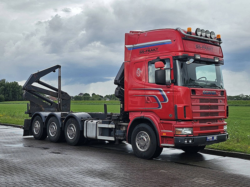 Scania R164.480 SIDE LOADER - Cserefelépítményes teherautó: 5 kép. Scania R164.480 SIDE LOADER - Cserefelépítményes teherautó: 5 kép.
