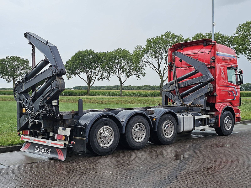 Scania R164.480 SIDE LOADER - Cserefelépítményes teherautó: 3 kép. Scania R164.480 SIDE LOADER - Cserefelépítményes teherautó: 3 kép.