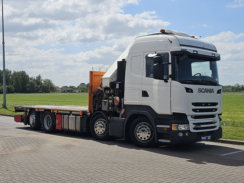 Scania R490 HMF 6020 - Platós teherautó, Darus autó: 5 kép. Scania R490 HMF 6020 - Platós teherautó, Darus autó: 5 kép.