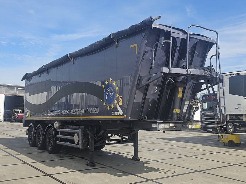 Stas S300CX 55M3 ALU,COIL - Félpótkocsi billenőplatós: 3 kép. Stas S300CX 55M3 ALU,COIL - Félpótkocsi billenőplatós: 3 kép.