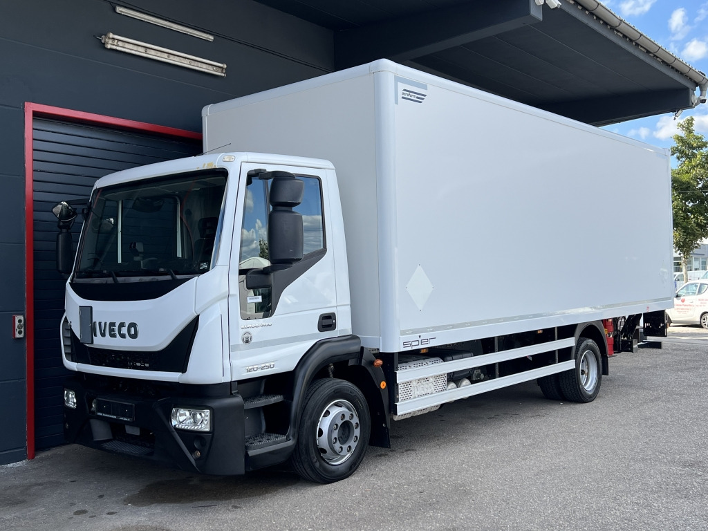 Iveco EuroCargo ML120E25 Klima 7,2m Koff+LBW Orig27tkm - Dobozos felépítményű teherautó: 1 kép. Iveco EuroCargo ML120E25 Klima 7,2m Koff+LBW Orig27tkm - Dobozos felépítményű teherautó: 1 kép.
