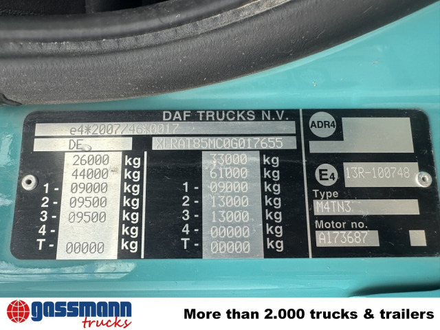 DAF CF 85.460 6x4, Bordmatik links - Billenőplatós teherautó: 4 kép. DAF CF 85.460 6x4, Bordmatik links - Billenőplatós teherautó: 4 kép.