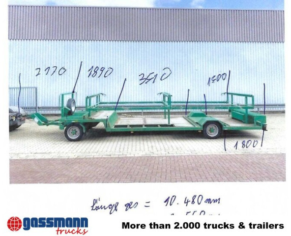 Empl TL 6,4 Spezial-Tiefladeanhänger, - Platós pótkocsi: 5 kép. Empl TL 6,4 Spezial-Tiefladeanhänger, - Platós pótkocsi: 5 kép.