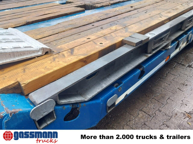 Fliegl SDS 420 T, letzte Achse Nachlaufgelenkt, Verbr. - Félpótkocsi mélybölcsős: 4 kép. Fliegl SDS 420 T, letzte Achse Nachlaufgelenkt, Verbr. - Félpótkocsi mélybölcsős: 4 kép.